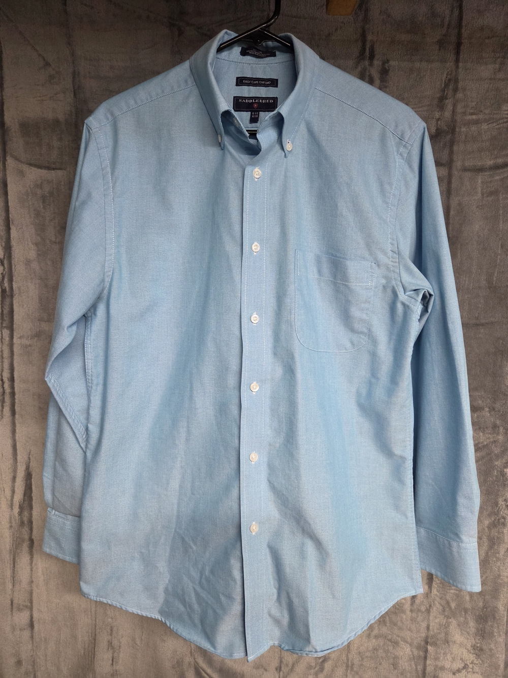 Saddlebred Light Blue Button-Down Dress Shirt - Men